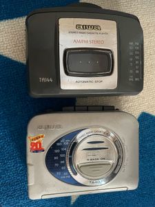 Lot of 2 Imported Aiwa Cassette Players