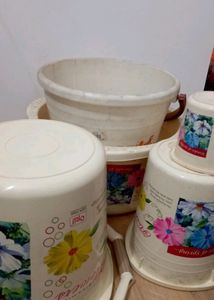 OPIL BATHROOM SET🪣 2Bukket,1Tub,Mugga,Smallbukket