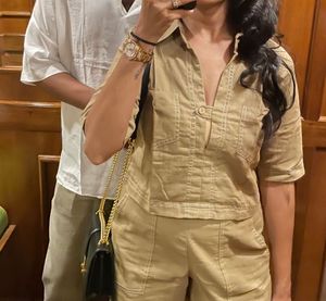 Khakhi playsuit