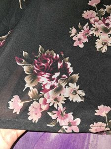 Here &amp; Now Black Flower Dress