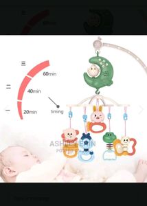 Musical Cot Mobile Crib Bed Bell Hanging