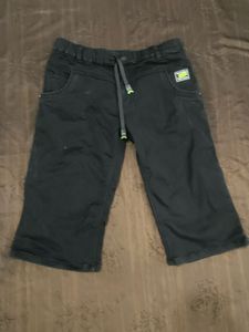 Black Shorts with Drawstring