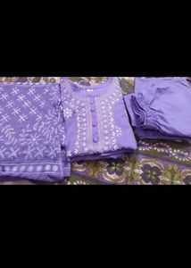Elegant Lavender Kurta Set