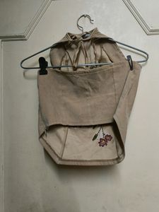 Backless Khaki Top