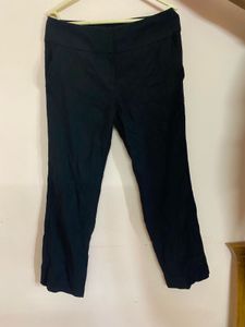 Black Cropped Dress Pants