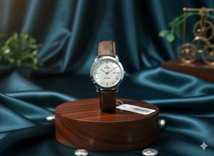 TITAN Brown Leather Watch