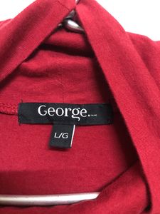 George Red Long Sleeve T Shirt