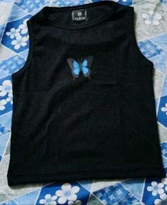 Butterfly Graphic Crop Top