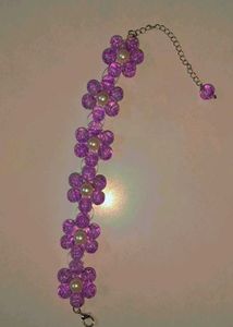 Purple Flower Hair Clip