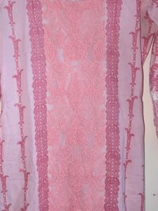 Pink Embroidered Suit