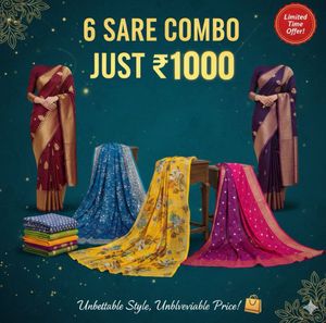 bundle  Of 6 Saaree