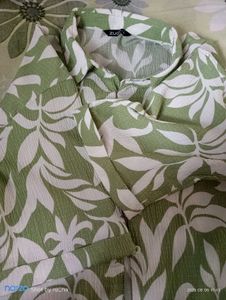 Green Floral Print Shirt