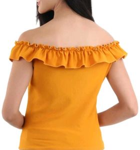 Mustard Off-Shoulder Top