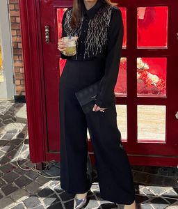 KAZO Embellished Black Blouse