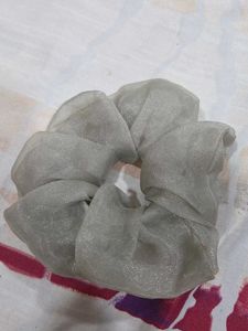 Elegant Grey Scrunchie