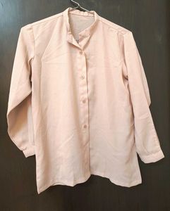 Blush Pink Button-Down Blouse