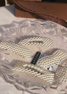 Cute Hair Clips Set with small pearl pack of 5