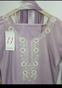 Pure Cotton Kurti Pant Dupatta Set
