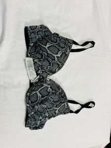 Sexy Snake Print Push-Up Bra
