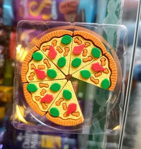 Cute Pizza Eraser – Fun Stationery for Kids...