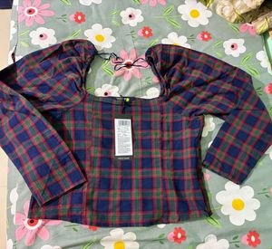 Tokyo Talkies Checked Princess Top