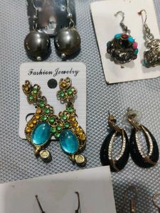 Combo Of 14 Earrings And Nosepins 🥳
