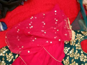 Elegant Green &amp; Gold Ethnic gharara set with kurta