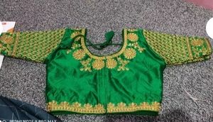 💚Beautiful Embroidery Green Blouse 💚