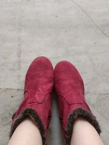 Beautiful Burgundy Boots For Women