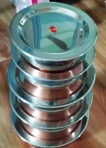 Stainless Steel Copper Bottom Handi With Lid