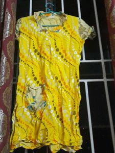 Yellow Casual Dress