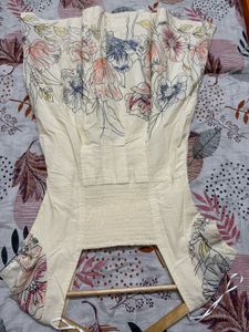 Cream Mini Dress