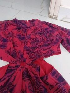 Floral Cutout Midi Dress