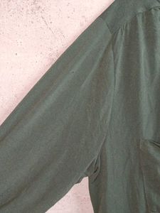 Olive Green Long Sleeve Blouse