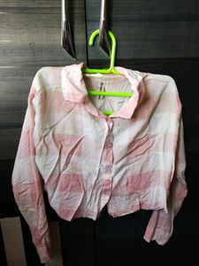 Cute Pink Plaid Crop Top