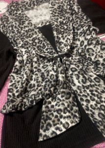 Leopard Print Cardigan