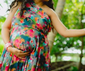 Floral Maternity Shoot Gown