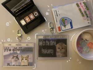 Meme Card Keychains