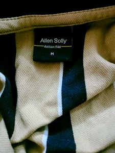 Allen Solly Striped Polo T-shirt - Modern Fit