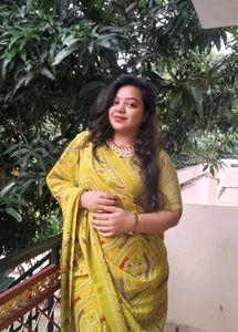 Olive Green Bandhani Saree
