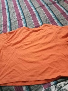 Orange &#39;Grateful&#39; Graphic Tee