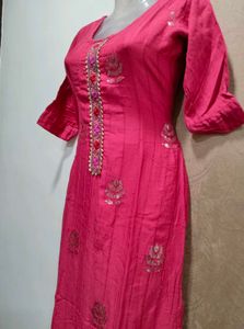 Pink Embroidered Salwar Suit