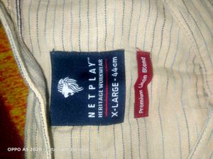 Men&#39;s cream White Shirt