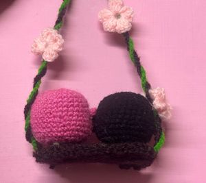 Crochet Penguin Couple on Swing