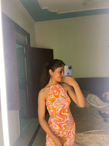 Retro Swirl Mini Dress