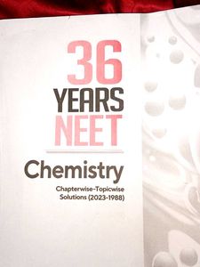 36 Years NEET Chemistry