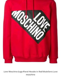 MOSCHINO Made In Italy Red Sweatshirt