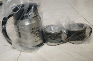 Nelcon Stainless Steel Tea Carafe Set New Non Used