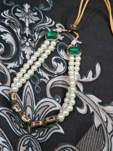 Moti  Stone  Necklace
