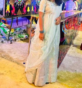Bridal Powder Blue Colour Lehenga With Heavy Work